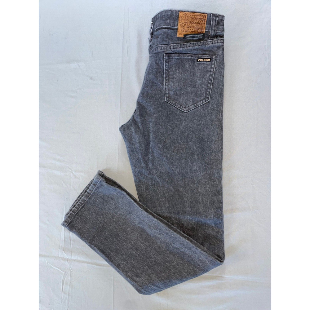 Volcom Vorta Slim Straight 5-Pocket Stretch Denim Skate Jeans. 30X29, GUC!!